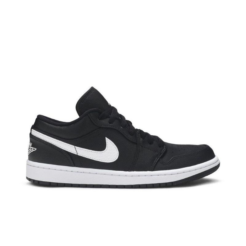 Air Jordan 1 Matalat Mustavalkoiset Naisten Kengät