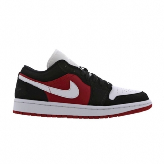 Air Jordan 1 Matalat Mustavalkoiset Punaiset Naisten Kengät