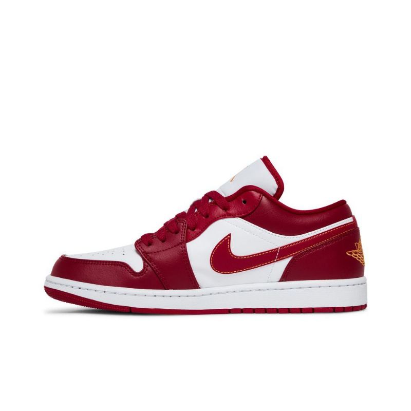 Air Jordan 1 Matalat Punaiset Valkokultaiset Miesten Kengät