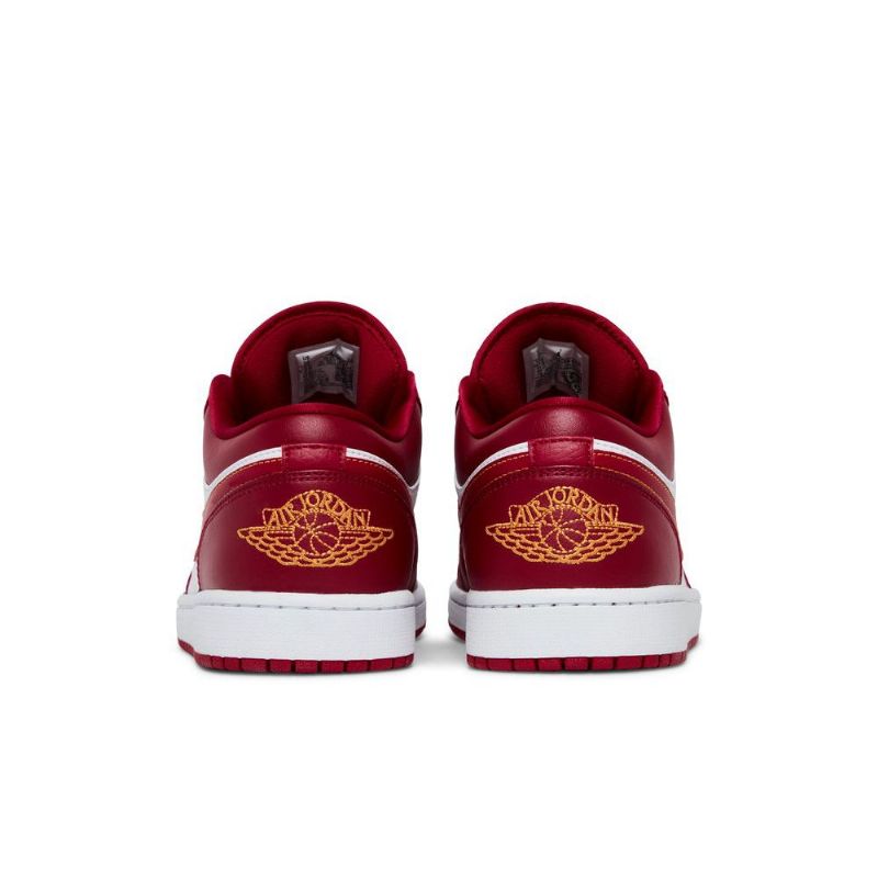 Air Jordan 1 Matalat Punaiset Valkokultaiset Miesten Kengät