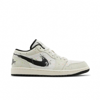 Air Jordan 1 Matalavalkoiset Mustat Miesten Kengät