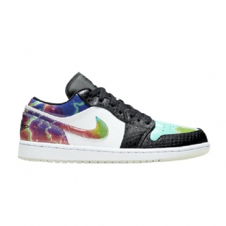 Air Jordan 1 Matalavalkoiset Mustat Moniväriset Miesten Kengät