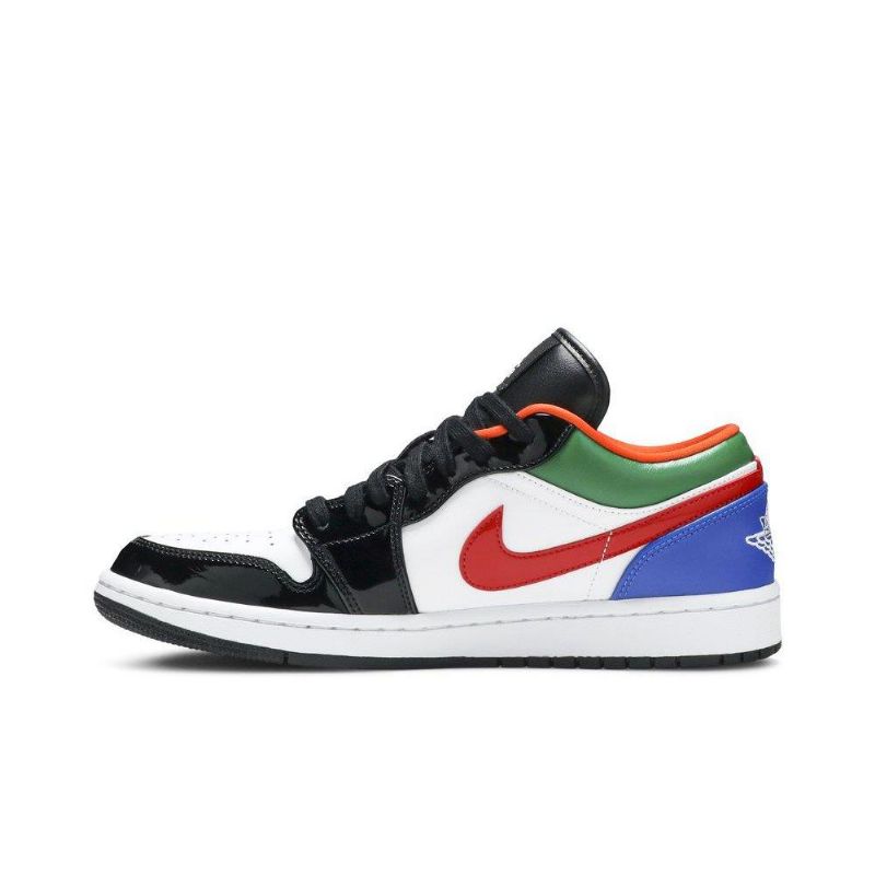 Air Jordan 1 Matalavalkoiset Mustat Moniväriset Naisten Kengät