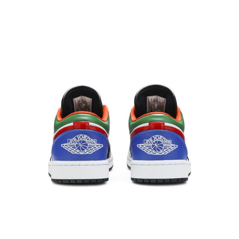 Air Jordan 1 Matalavalkoiset Mustat Moniväriset Naisten Kengät