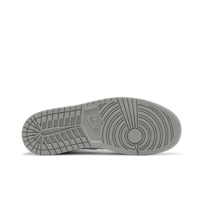 Air Jordan 1 Mid Harmaa Valkoinen Miesten Kengät