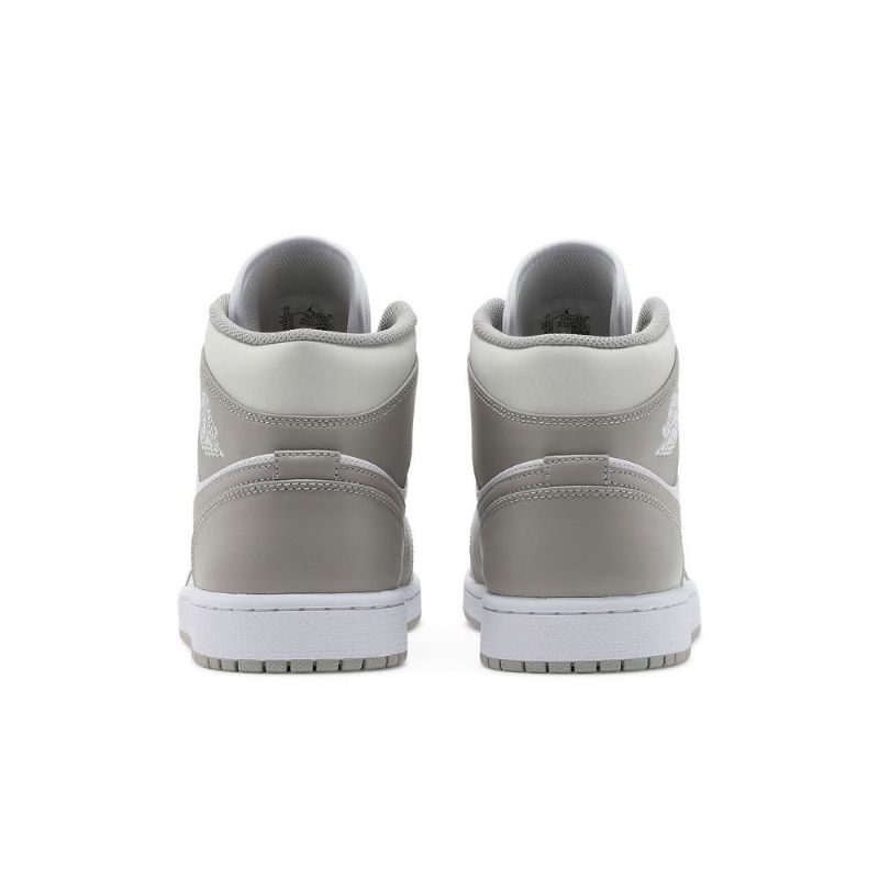 Air Jordan 1 Mid Harmaa Valkoinen Miesten Kengät