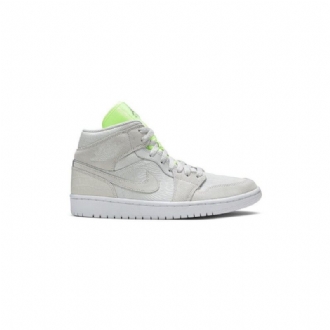 Air Jordan 1 Mid Harmaa Vihreä Naisten Kengät