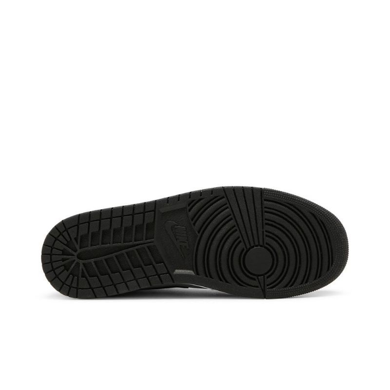 Air Jordan 1 Mid Musta Harmaa Punainen Valkoinen Miesten Kengät