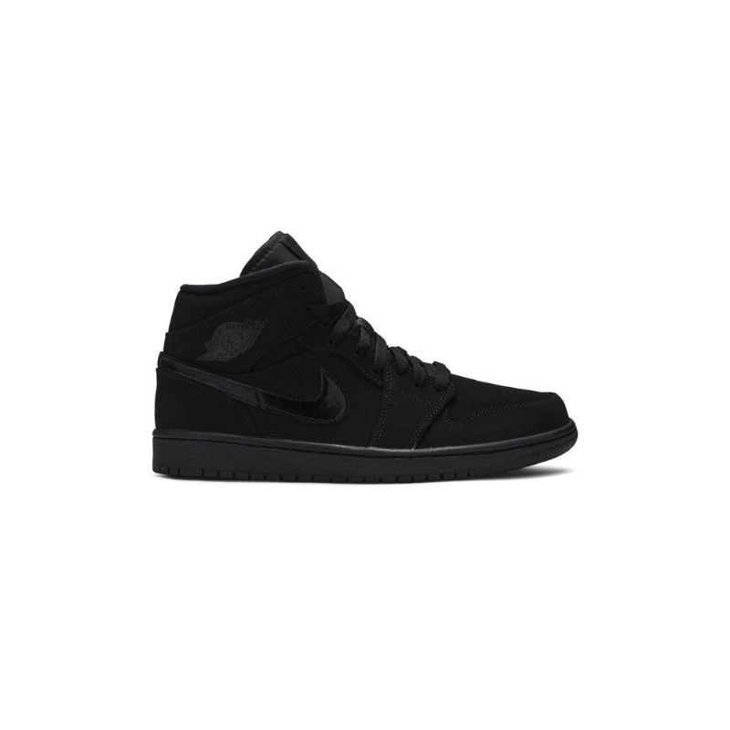 Air Jordan 1 Mid Musta Miesten Kengät