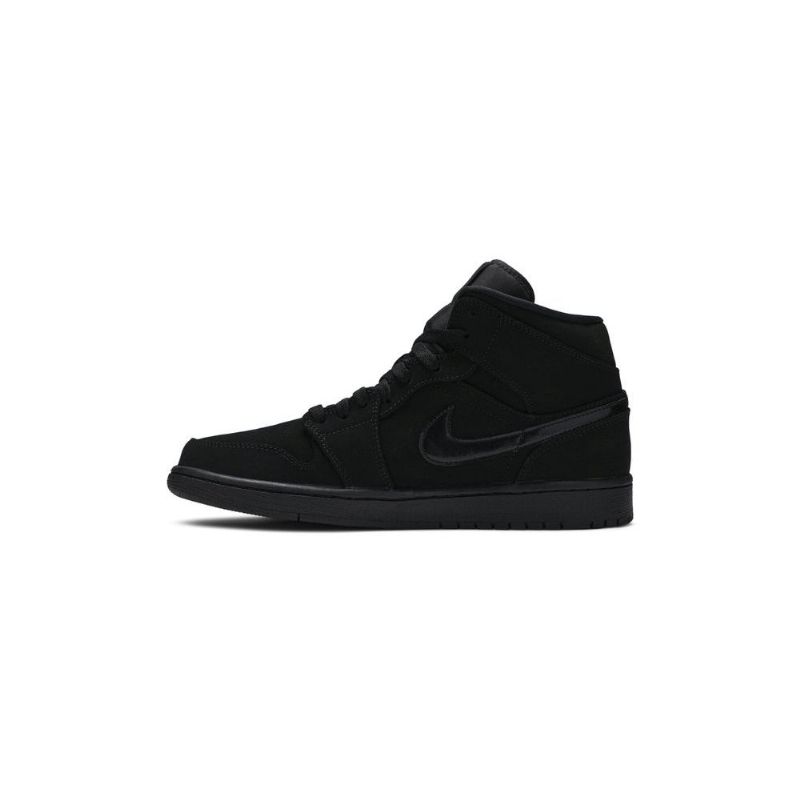 Air Jordan 1 Mid Musta Miesten Kengät