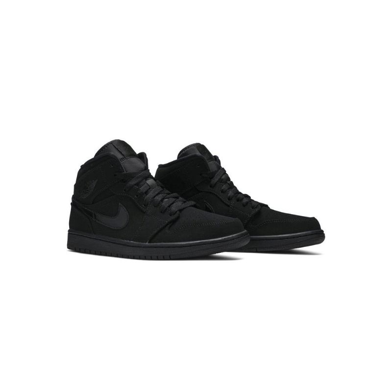 Air Jordan 1 Mid Musta Miesten Kengät