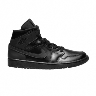 Air Jordan 1 Mid Musta Naisten Kengät