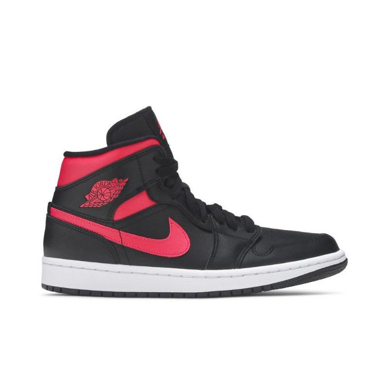 Air Jordan 1 Mid Musta Punainen Valkoinen Naisten Kengät