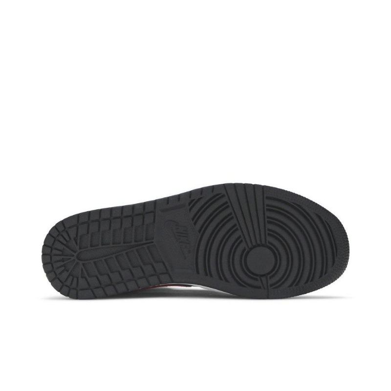 Air Jordan 1 Mid Musta Punainen Valkoinen Naisten Kengät
