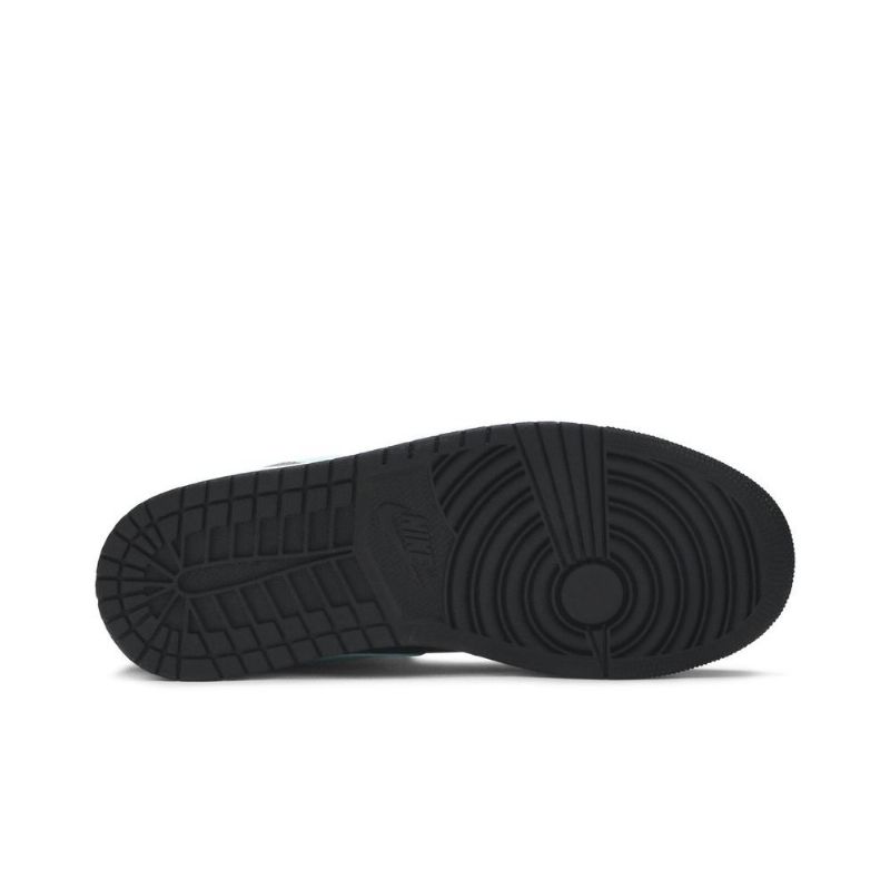 Air Jordan 1 Mid Musta Sininen Harmaa Miesten Kengät