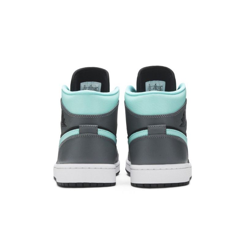 Air Jordan 1 Mid Musta Sininen Harmaa Miesten Kengät