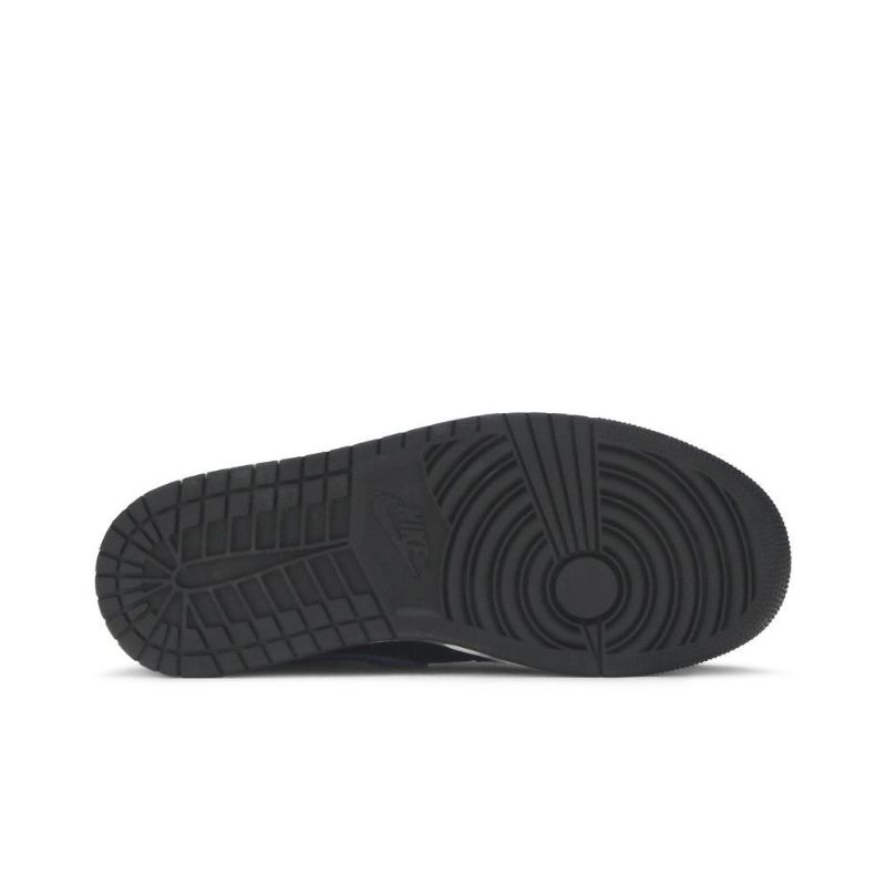 Air Jordan 1 Mid Musta Sininen Valkoinen Miesten Kengät