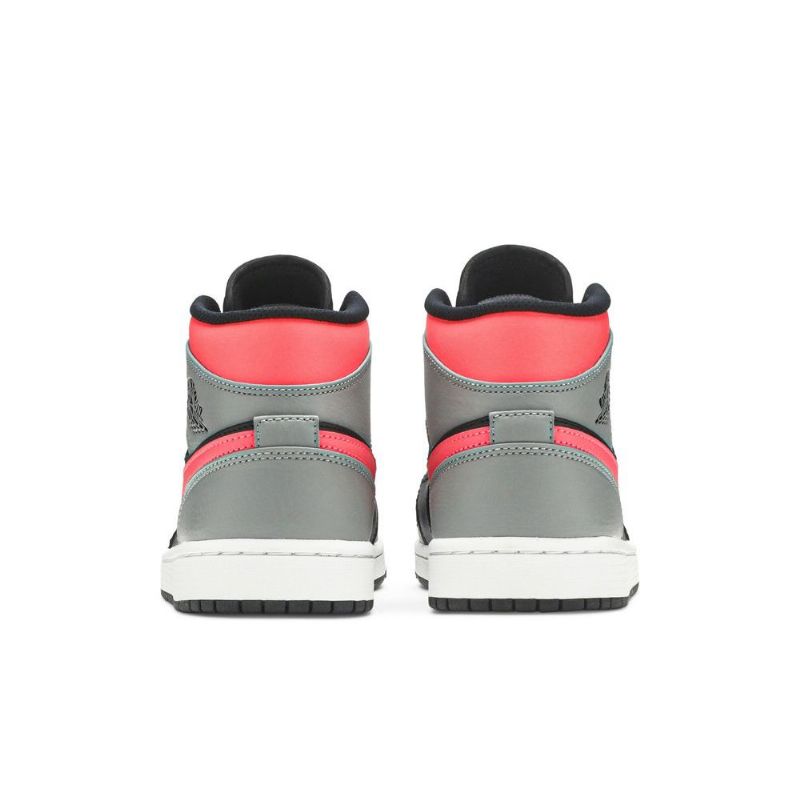 Air Jordan 1 Mid Musta Vaaleanpunainen Valkoinen Miesten Kengät