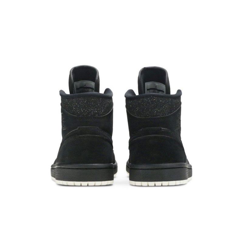 Air Jordan 1 Mid Musta Valkoinen Naisten Kengät