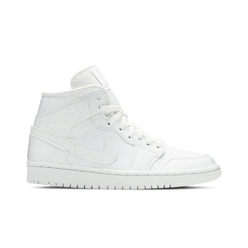Air Jordan 1 Mid Patent Valkoinen Naisten Kengät