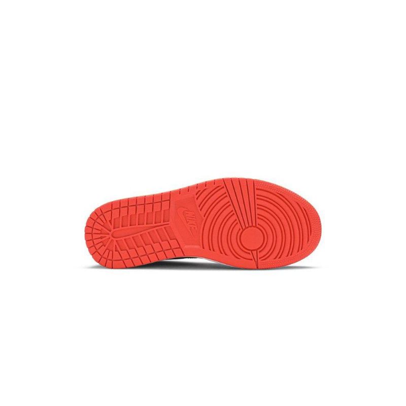 Air Jordan 1 Mid Punainen Musta Naisten Kengät