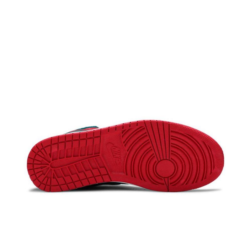 Air Jordan 1 Mid Punainen Sininen Musta Miesten Kengät