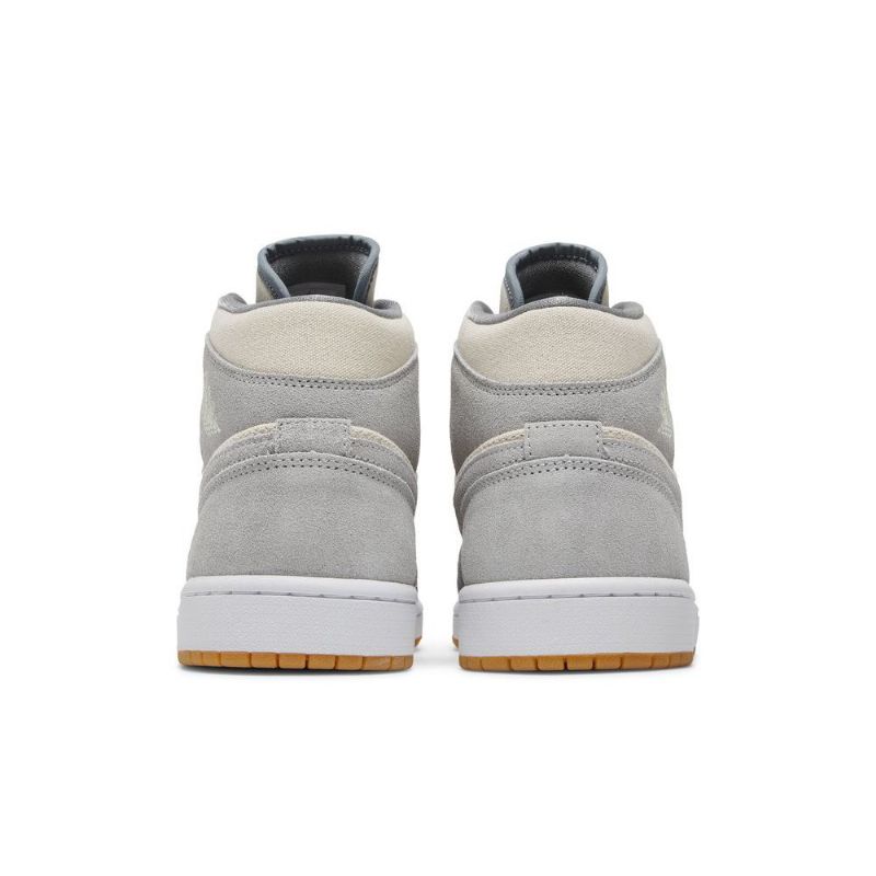 Air Jordan 1 Mid Se Beigenharmaat Miesten Kengät