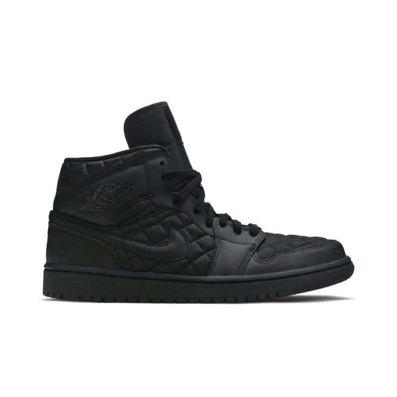 Air Jordan 1 Mid Se Mustat Naisten Kengät