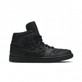 Air Jordan 1 Mid Se Mustat Naisten Kengät
