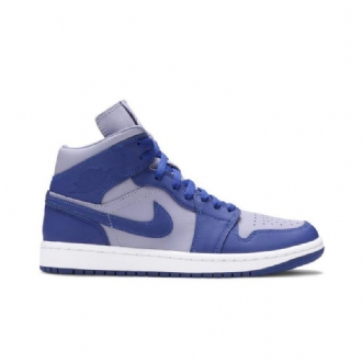 Air Jordan 1 Mid Se Purppura Sininen Valkoinen Naisten Kengät