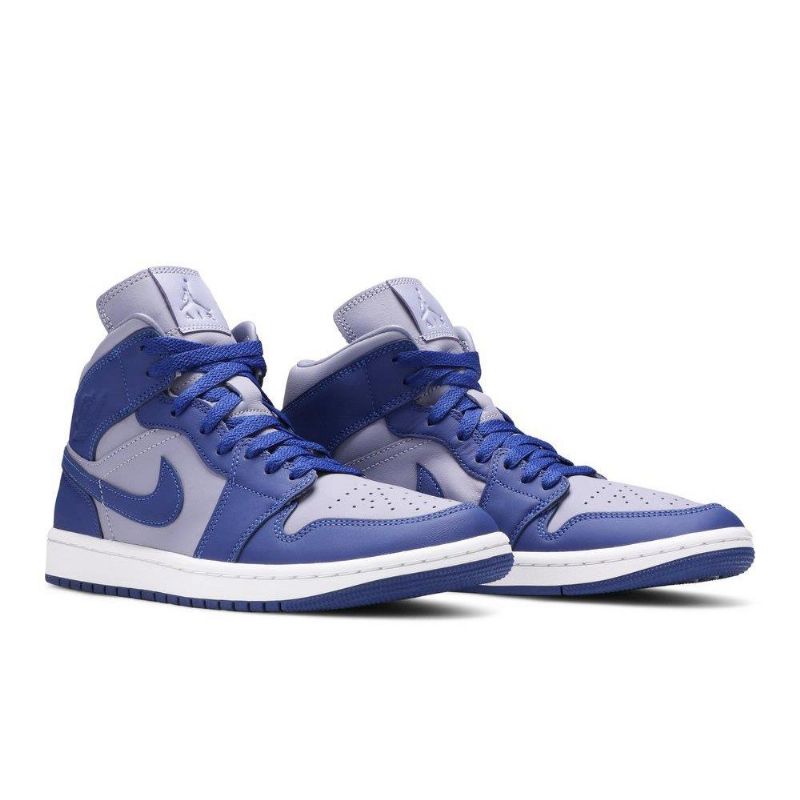 Air Jordan 1 Mid Se Purppura Sininen Valkoinen Naisten Kengät