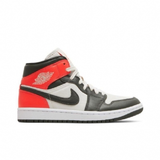 Air Jordan 1 Mid Se Ruskea Punainen Valkoinen Naisten Kengät