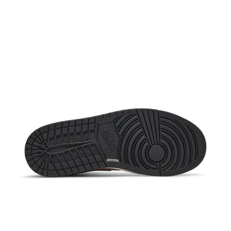 Air Jordan 1 Mid Se Ruskeat Mustat Miesten Kengät