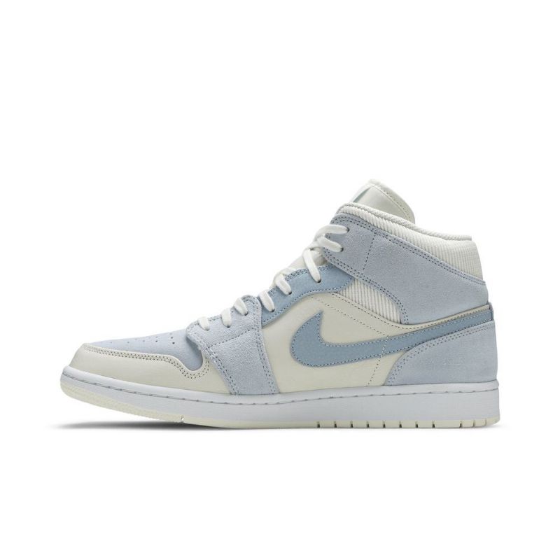 Air Jordan 1 Mid Se Sinivalkoiset Miesten Kengät