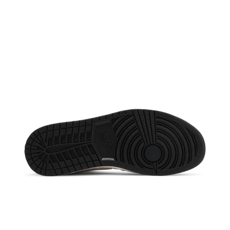 Air Jordan 1 Mid Se Valkoinen Musta Ruskea Miesten Kengät
