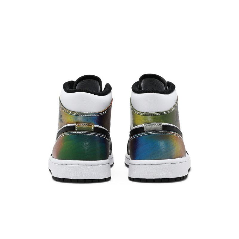 Air Jordan 1 Mid Se Valkoiset Mustat Miesten Kengät