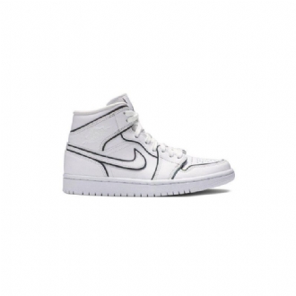Air Jordan 1 Mid Se Valkoiset Naisten Kengät