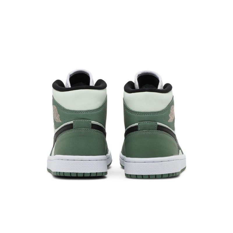 Air Jordan 1 Mid Se Vihreä Musta Vaaleanpunainen Naisten Kengät
