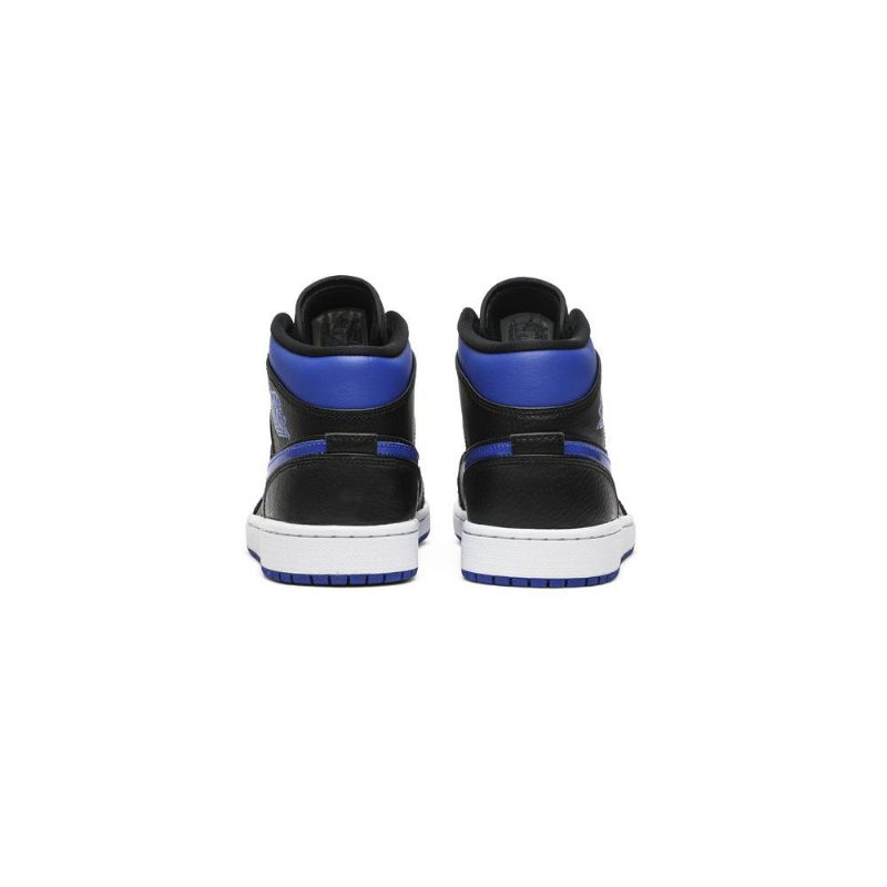 Air Jordan 1 Mid Sininen Musta Valkoinen Miesten Kengät