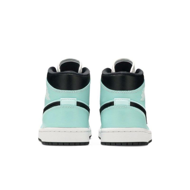 Air Jordan 1 Mid Sininen Musta Valkoinen Naisten Kengät