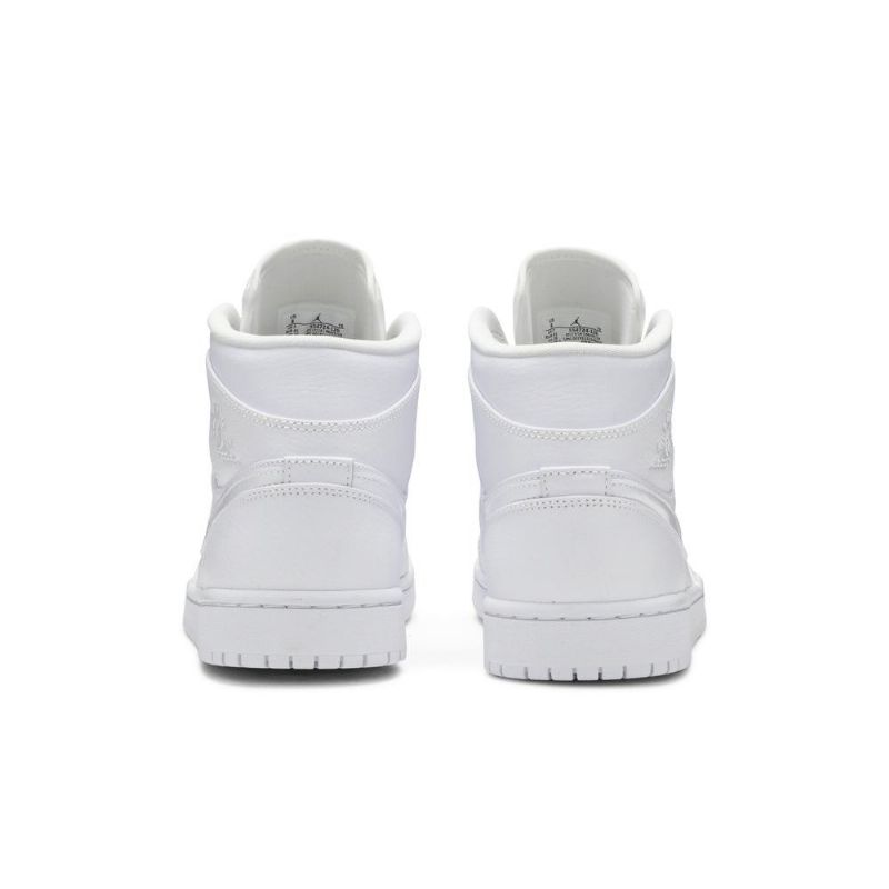 Air Jordan 1 Mid Valkoinen Miesten Kengät