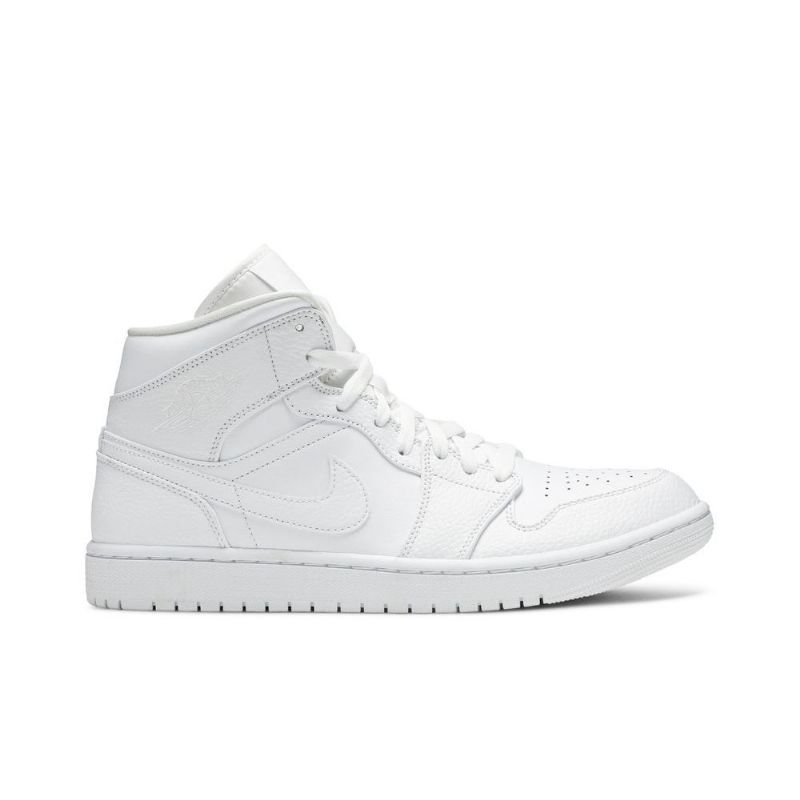 Air Jordan 1 Mid Valkoinen Miesten Kengät