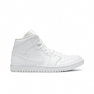Air Jordan 1 Mid Valkoinen Miesten Kengät