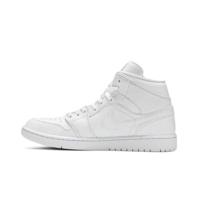 Air Jordan 1 Mid Valkoinen Miesten Kengät