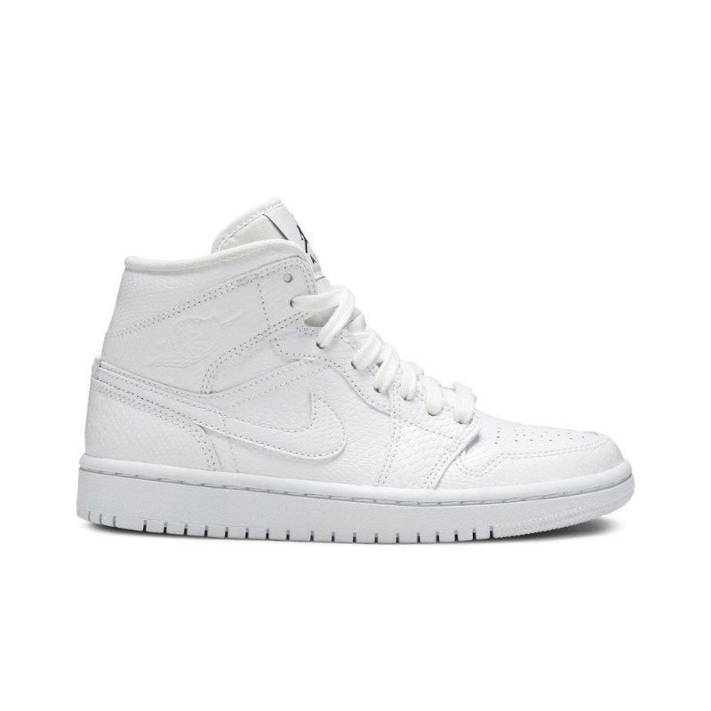 Air Jordan 1 Mid Valkoinen Naisten Kengät