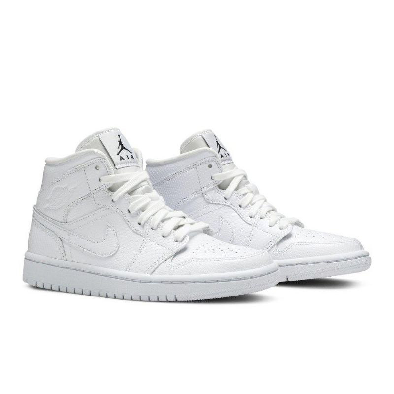 Air Jordan 1 Mid Valkoinen Naisten Kengät