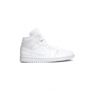 Air Jordan 1 Mid Valkoinen Naisten Kengät