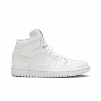 Air Jordan 1 Mid Valkoinen Naisten Kengät