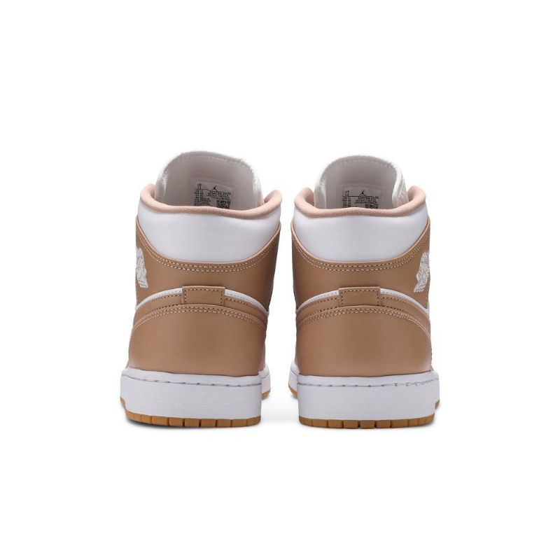 Air Jordan 1 Mid Valkoinen Ruskeat Miesten Kengät