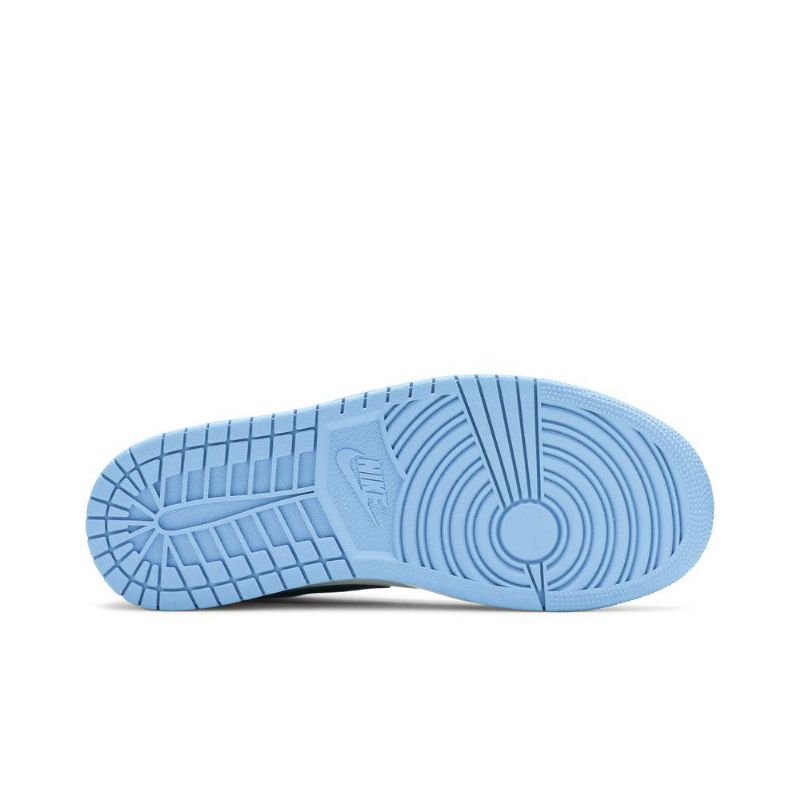Air Jordan 1 Mid Valkoinen Sininen Musta Miesten Kengät